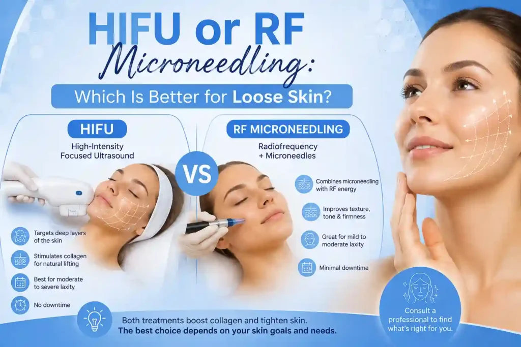 Lost the Weight but Not the Loose Skin? What You Should Know 2 HIFU or RF Microneedling: Which Is Better for Loose Skin Broxbourne?